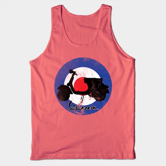 Vespa (worn) Tank Top by Randomart